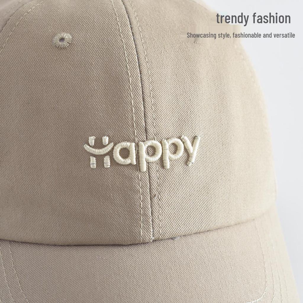 Classic Embroidered Letter Baseball Cap - Solid Color Sun Hat for Outdoor Sports