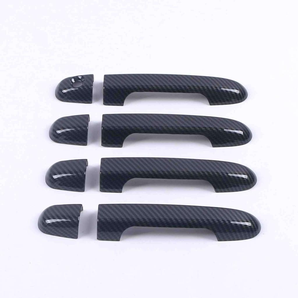 For Hyundai I30 2007 2008 2009 2010 2011 ABS Carbon Fiber Glossy Black Auto Door Handle Cap Cover Trims Sticker Car Accessories