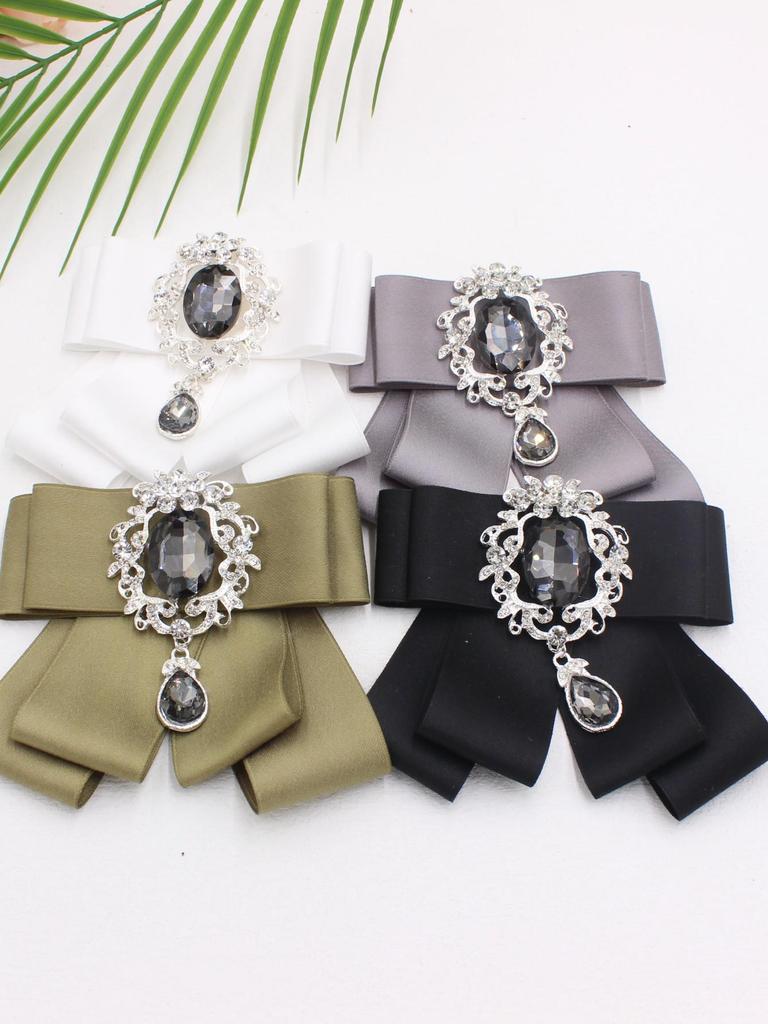 European Fashion Lapel Flower Bow Tie Brooch for Men's Wedding - Style TS318