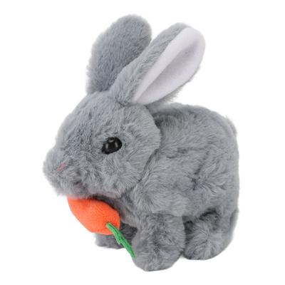 Realistic Bunny Toy Plush Interactive Easter Electronic Hopping Bunny Toy with Sound Wiggle Ears