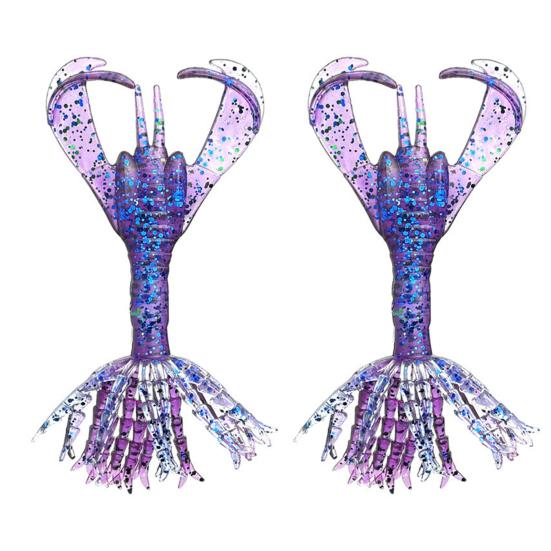 2Pcs 8CM/5G Umbrella Skirt Spider Soft Lure Colorful PVC Bionic Artificial Spider Bait Saltwater Freshwater Bass Snakehead Fishing Accessories