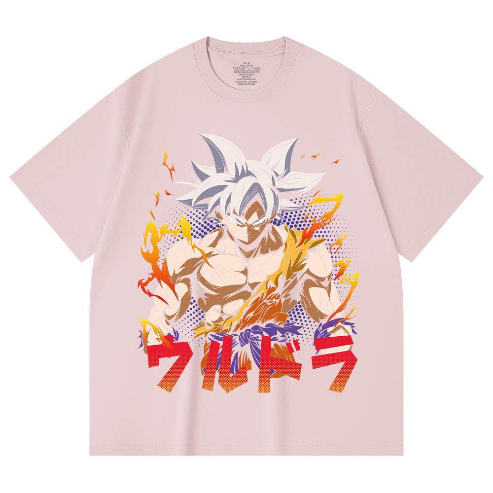 230 Gsm 100% Cotton Dragon Ball V11 Goku Ultra Print Unisex Heavy Cotton T Shirt