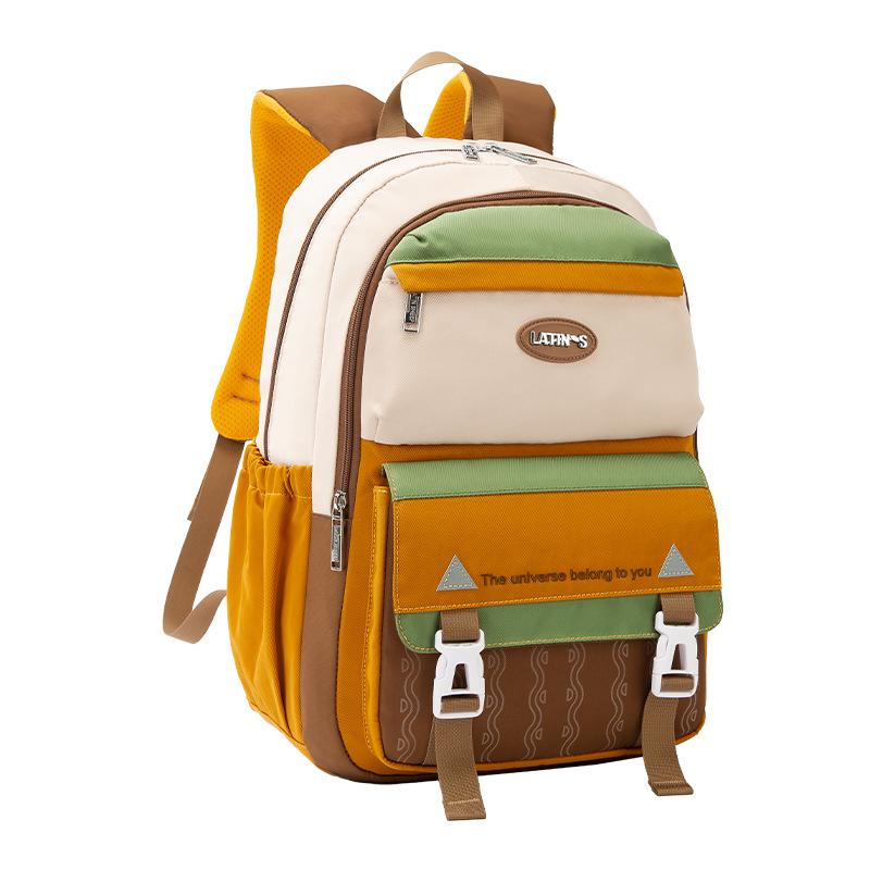 Elementary School Bag New Junior High School High School Students Fashion Large Capacity Lightweight Backpack Women