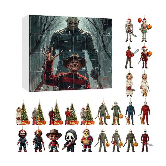 Advent Calendar 2025 24-Day Countdown Calendar with Collectible Acrylic Charms