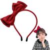 YACHUN Kids' Velvet Bow Headband for Girls, Hair Accessory, Ribbon, Cosplay Item, Princess Costume, Halloween, Party, Large Bow, Perfect for Entrance