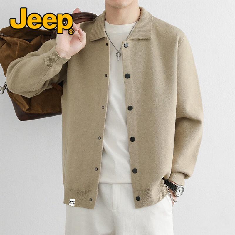 JEEP Men's Casual Knit Cardigan Sweater