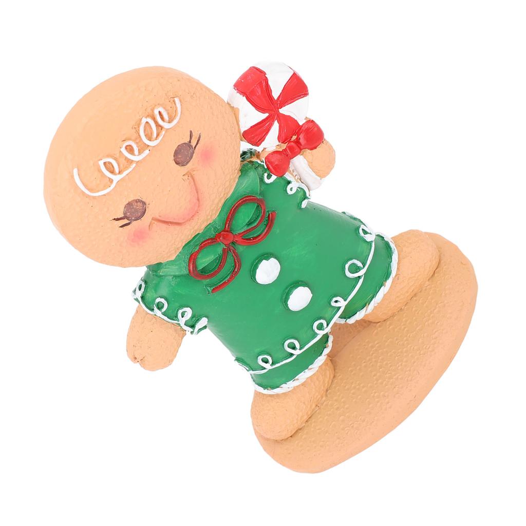 Gingerbread Kids Tabletop Figures Creativity Cute Christmas Gingerbread Table Decor for Store Bar