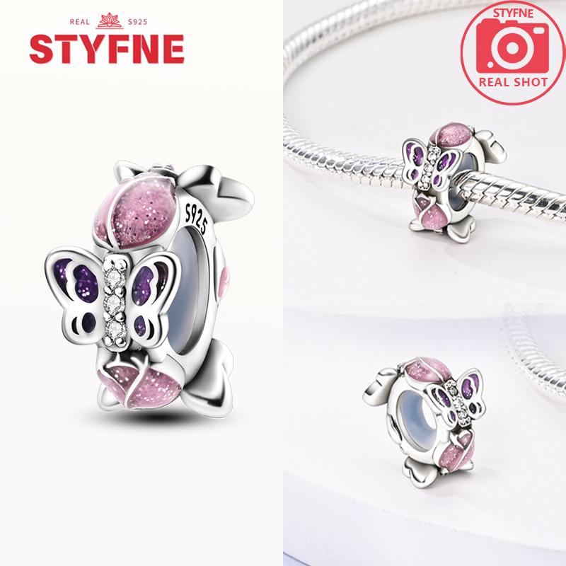 New Silver 925 Blue Dragonfly Butterfly Charms Beads Fit Bracelet for Women DIY Fine Jewelry Accessories Beads Gifts