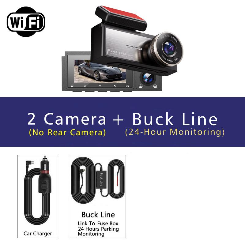 3 Channel Dash Cam HD 1080P Wifi Inside Vehicle Car DVR Three Way Lens Camera DVRs Recorder Video Registrator Dashcam Camcord