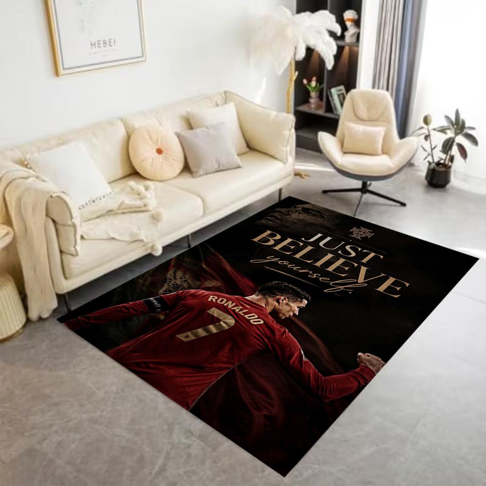Juventus Ronaldo Jersey Floor Rug Office Rug Suitable for Hallway Decorate Room Kitchen Bedrooms Antislip Carpet Office Home Decor Spiritual Gift