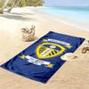 Asciugamano da Spiaggia Leeds United Stampato, Asciugamano Grande Morbido ad Asciugatura Rapida per Spiaggia Campeggio Nuoto