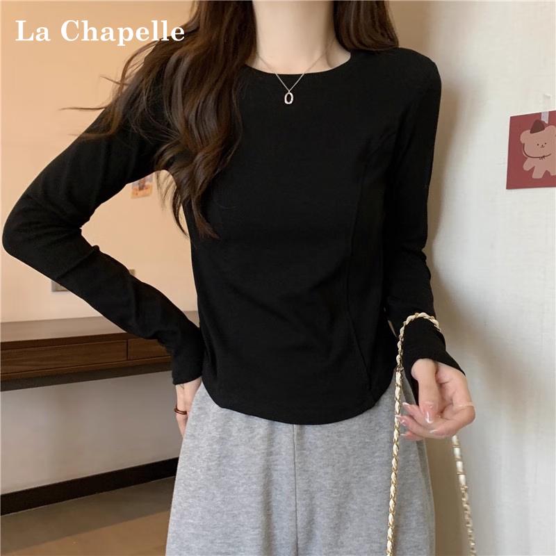 La Chapelle Women s Slim-Fit Long-Sleeve T-Shirt XL