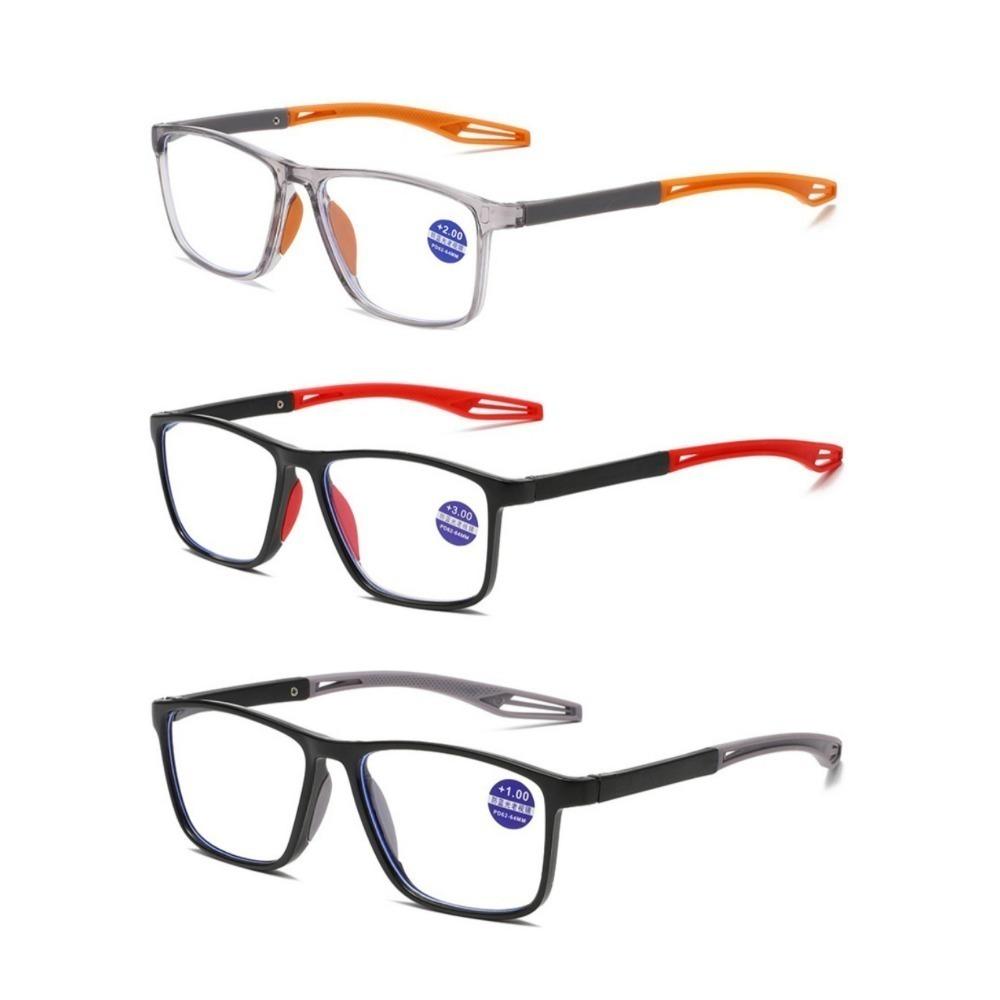 TR90 Sport Reading Glasses Men Ultralight Anti Blue Light Presbyopia Eyeglasses Men's Hyperopia Optical Eyewear Diopters