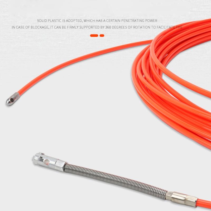 Upgraded Fish Tape Wire Puller Through Wall Wire Threader Electrician Threading Device Wire Cable Running Puller Lead