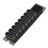 M.2 M Key to 8 Port Serial ATA 3.0 Expansion Card PCIe 3.0 X2 M Key Adapter with LED Indicators Support for Thunderbolt