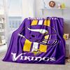 Vikings Team Spirit Portable Blanket/Soft Blanket Bedding Blanket Suitable for Travel Camping Living Rooms Offices Sofas Fan Gifts