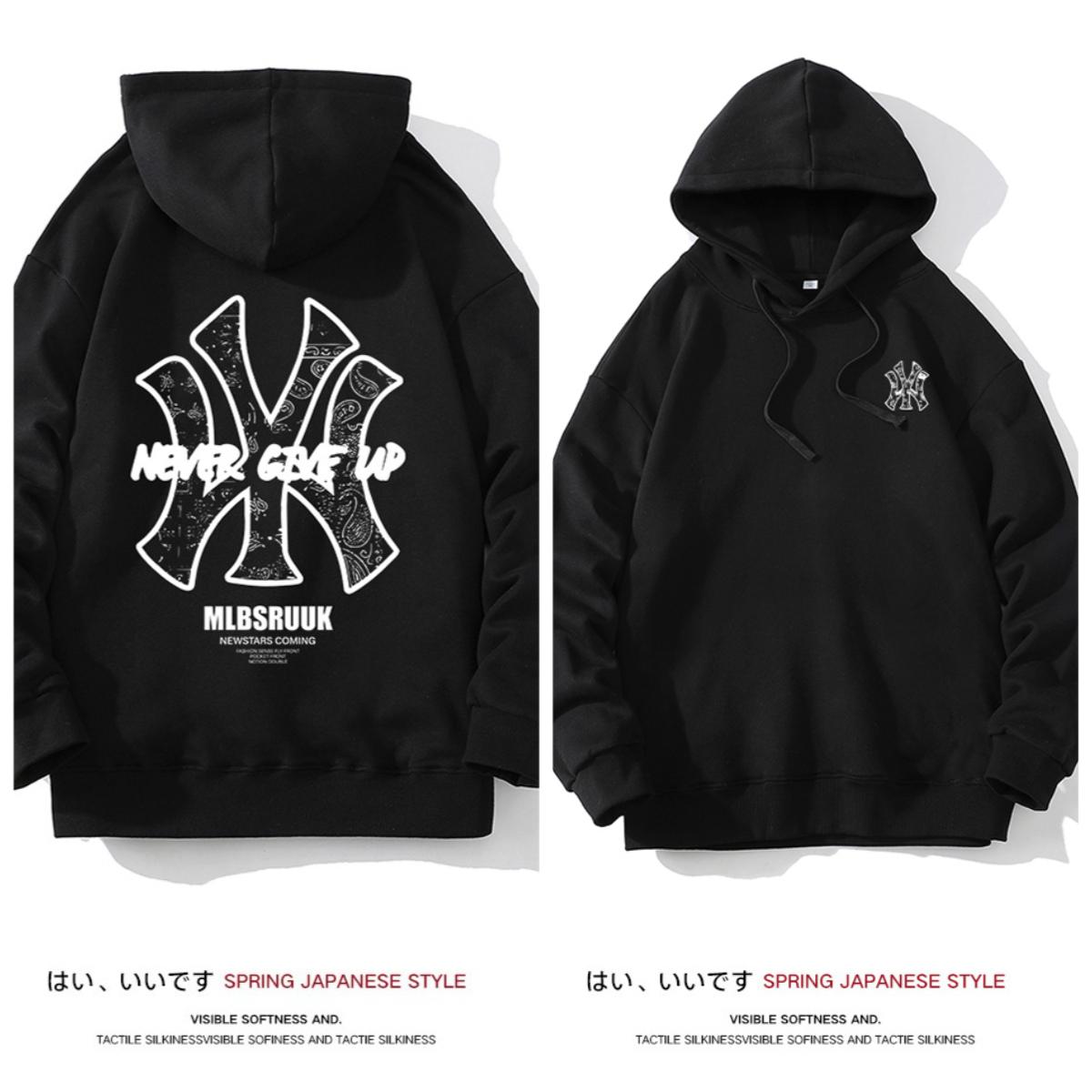 

Новая толстовка с капюшоном для женщин на весну и осень, новый топ начала осени от американского модного бренда, пуловер совместного производства, универсальный 3XL