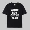 White Boy of The Year T-Shirt Oversized Baumwolle Streetwear Herren Kleidung Harajuku Grafik T-Shirts