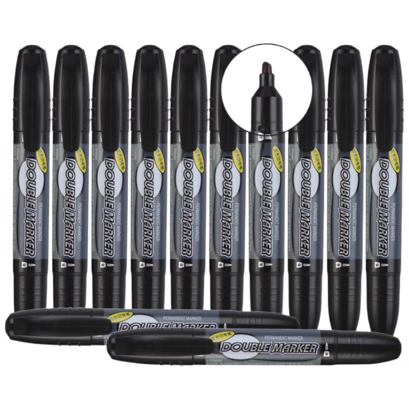 M&G Dual-Tip Oil-Based Permanent Marker чёрный