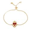 Fashion Heart-shaped Pendant Bracelet, Holy Heart Cross Bracelet, Versatile and Sweet Accessory