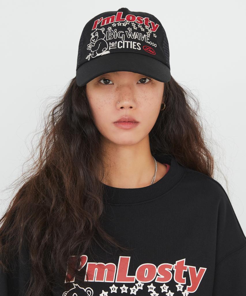 LMC Losty Bear Mesh Trucker Cap Brown