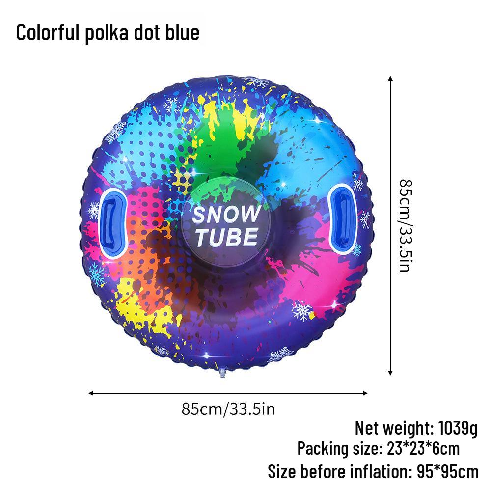 Inflatable Cold-Resistant Snow Tube for Kids - Anti-Rollover Design