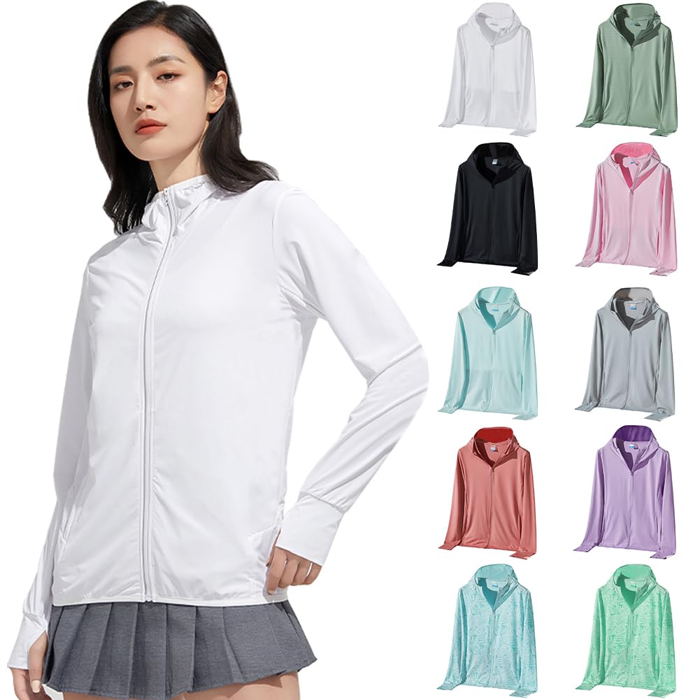 

DMFU Women s Rash Guard, Swimwear, Hoodie, Long Sleeve, UV Protection, UPF 50+