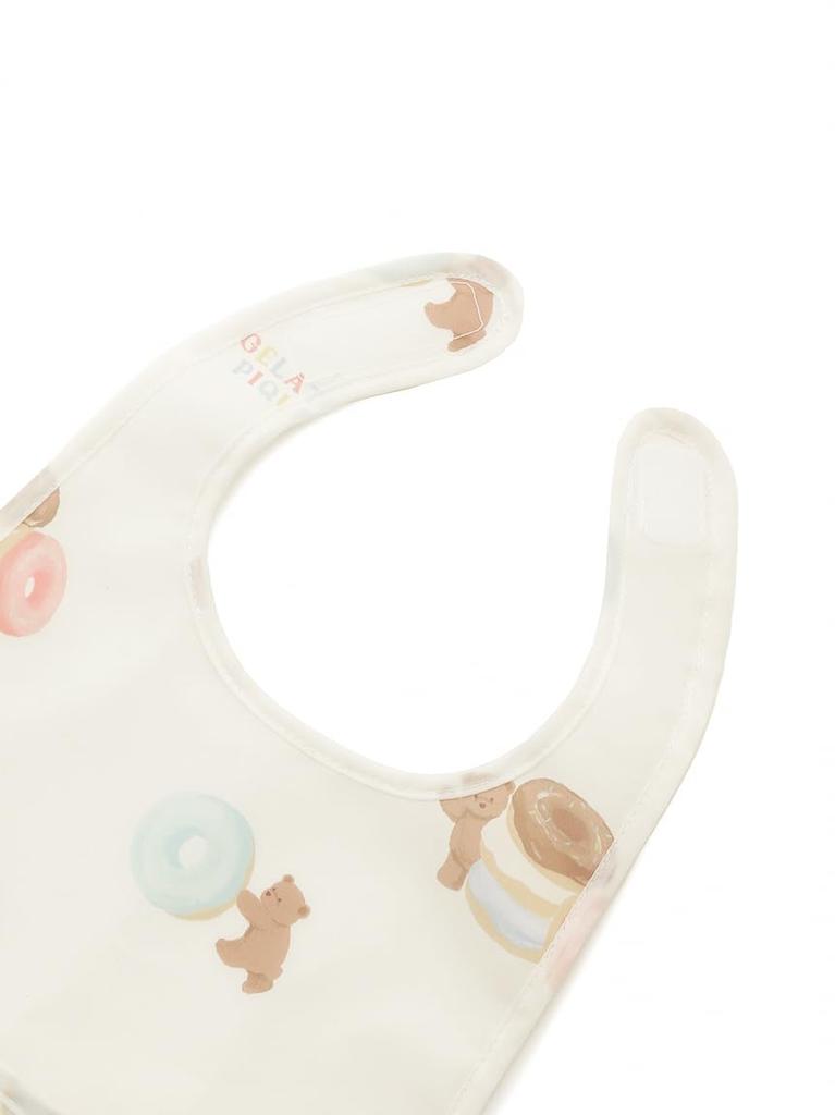 Gelato Pique Baby Donut Bear Mealtime Bib PBGG252446 CRM F