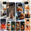 Animal Fox Phnoe Case for Xiaomi Poco X5 X6 X7 Pro X4 Gt F7 Ultra M8 M7 Redmi 15C 15 13C 13 12C 12 Unique Cover Coque Poco X7 X6