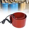 Metal Drum Heater Silicone 200L 1000W 30‑150 Celsius  125mmx1740mm Barrel Warmer Heating Band Pad EU Plug 220V