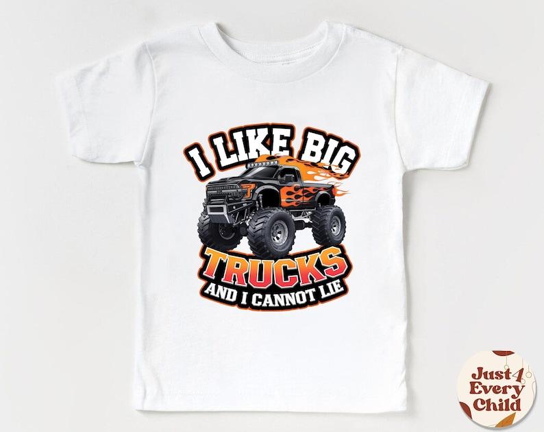 I Like Big Trucks T-shirt, Toddler Shirt, Kids Shirt, Cool T-shirt Truck, Boys Outfit 100
