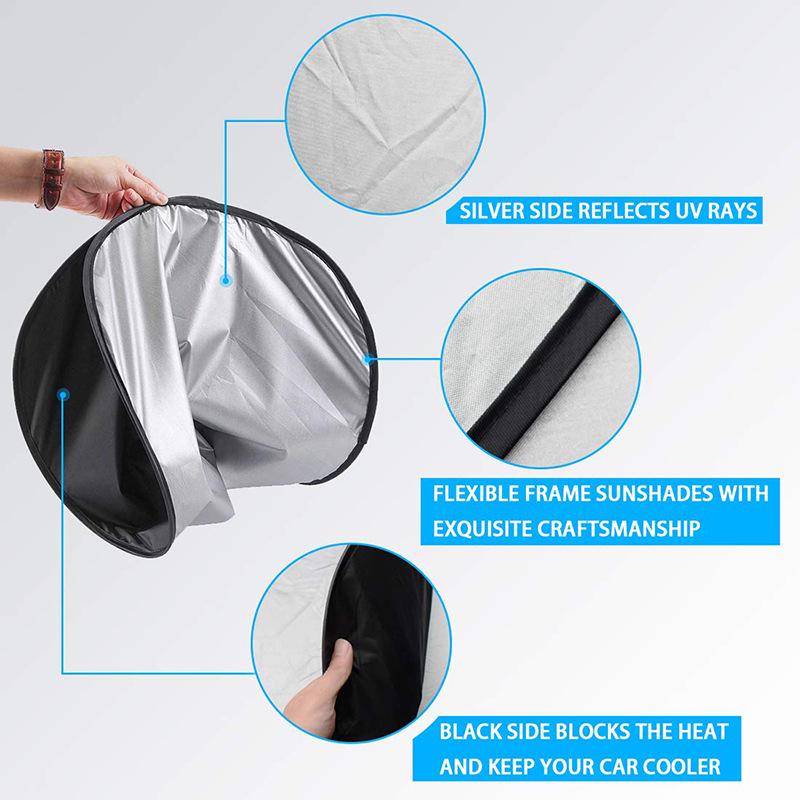 Mini Foldable Car Sun Visor & Panoramic Sunroof Sunshade Curtain