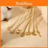 Collana con Ciondolo a Forma di Cuore in Acciaio Inossidabile per Donna con Ciondolo a Stella e Placcatura in Oro