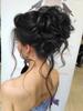 ALAN EATON Claw Clip Messy Bun Hair Piece for Women BLonde Synthetic Wavy Curly Ponytail Hairpiece for Daily Wear Multi-color Option 10 Inch