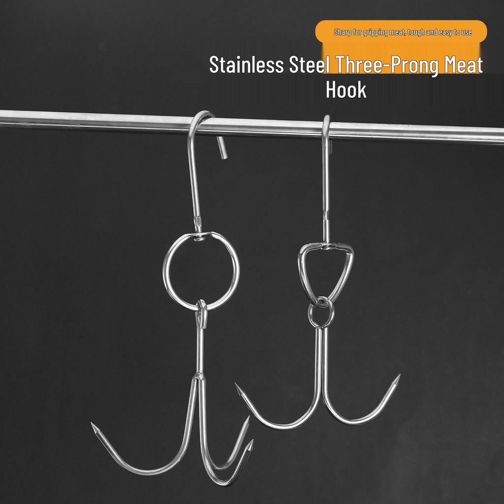 Stainless Steel Double Meat Hook for Hanging and Slaughtering