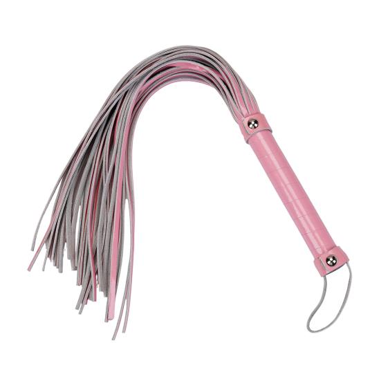 Faux Leather Flogger Whip Handmade Whip with Wooden Handle Adult Roleplay Whip Cosplay