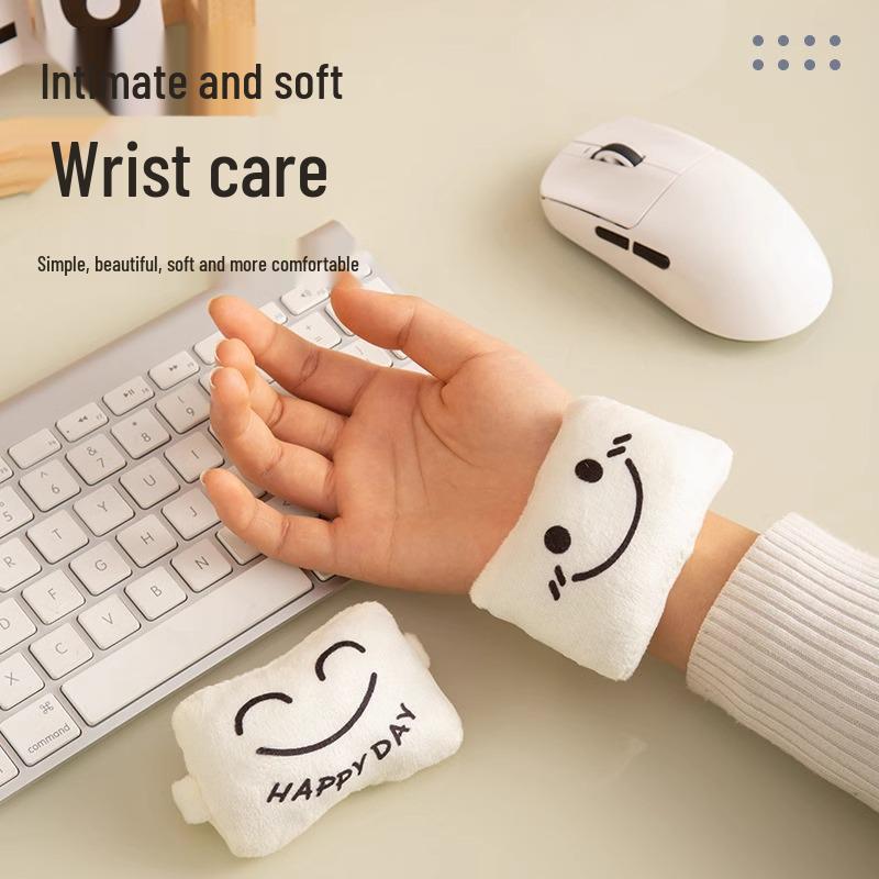 Cute Expression Wrist Pad - Anti-Wear Hand Rest Pillow for Office
