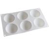 6 Cavity Spiral Shape Silicone Mold Semi Sphere Mousse Cake Baking Pan Chocolate Cheesecake Jelly Dessert Kitchen Bakeware Tools