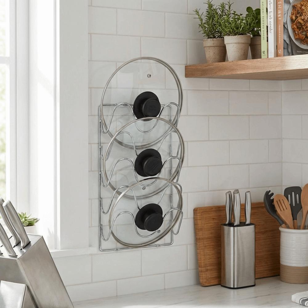 Iron Cutting Board Storage Shelf Multi-Layer Cutting Board Holder  Kitchen Accessories