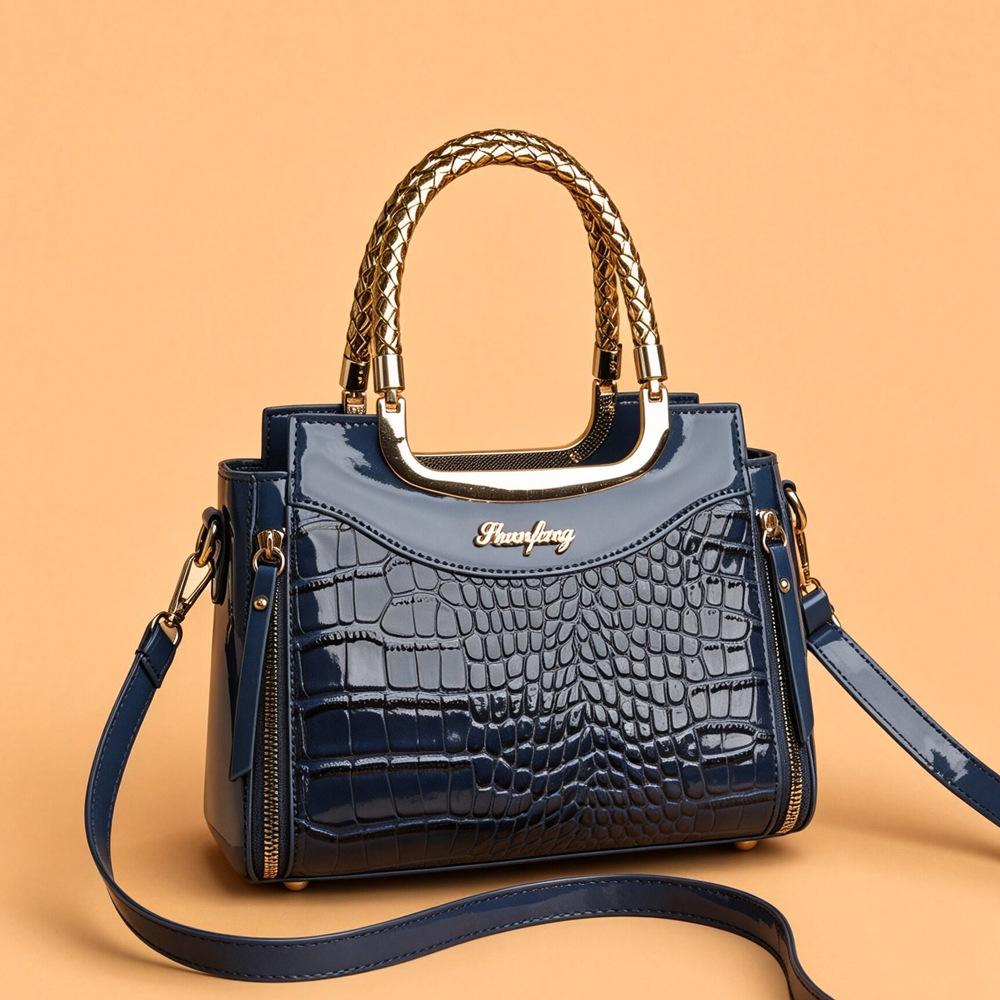 Borsa alla Moda da Donna - Borsa a Spalla Casual Elegante e Semplice con Tracolla e Design da Borsa a Mano