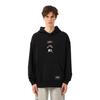 Sweatshirts Men's Black Hooded Moderate Regular HE7466