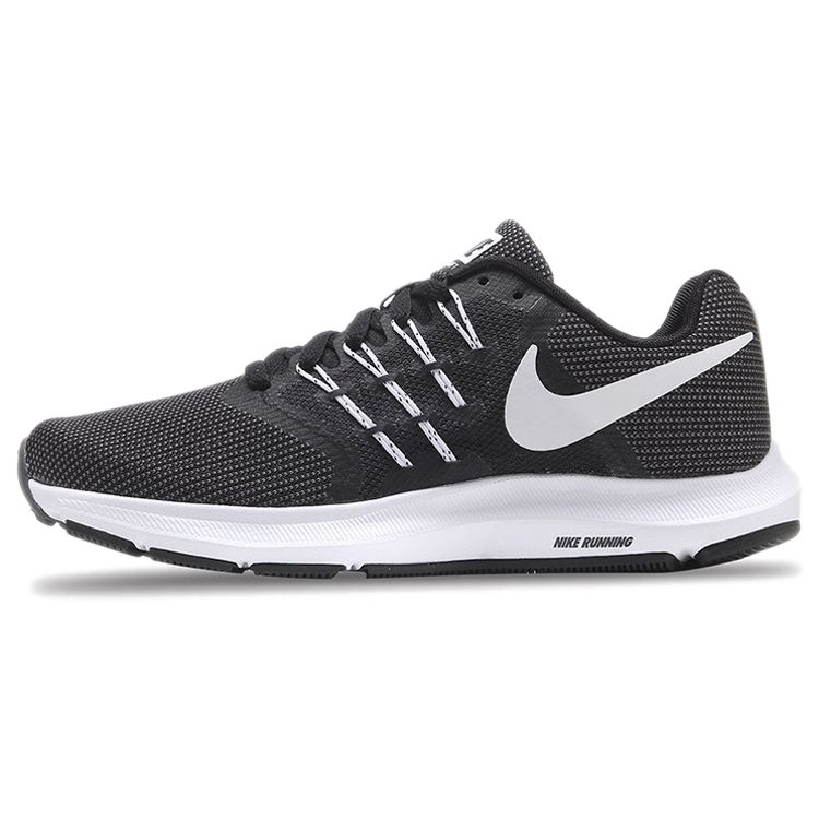 Nike Run Swift 1 Casual Comfortable Fabric Shock Absorption Non-Slip Low-Top Training Running Shoes Women sneaker Gray Black 909006-001