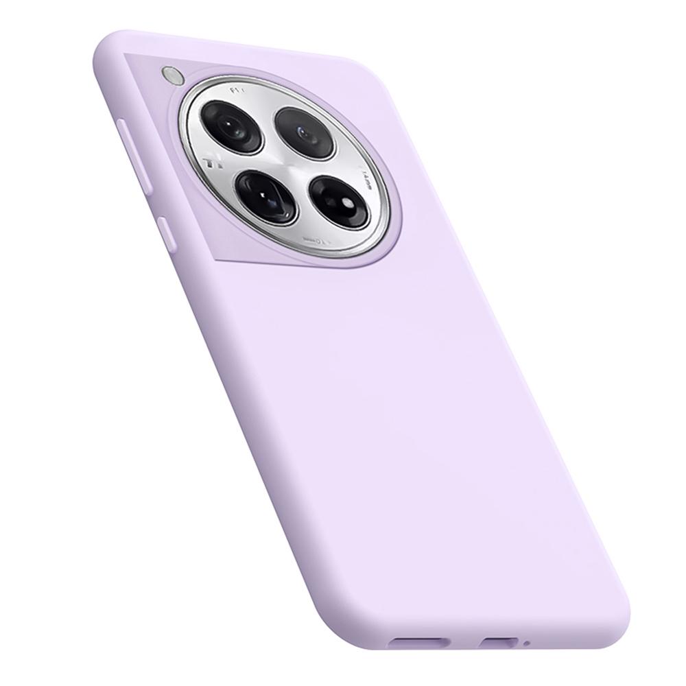 For OnePlus 12 5G Case Skin-Friendly Liquid Silicone+PC Phone Cover