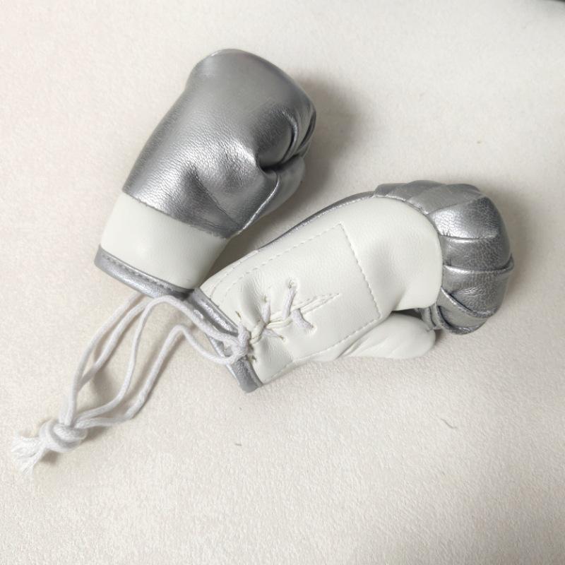 10CM Boxing Glove Pendant: Car Ornament, Bag & Clothing Accessory, Keychain Decoration