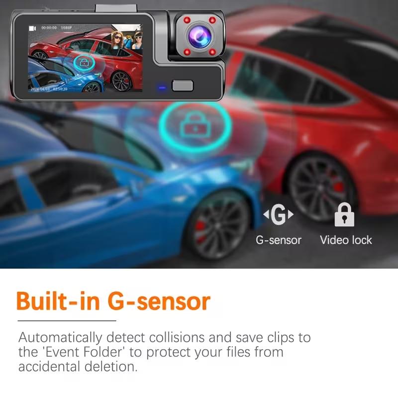 Dash Cam Z50 Pro 1080P UHD 2"IPS Display Front Inside Dual-channel Car DVR 24H Parking Monitor Dash Car Camera