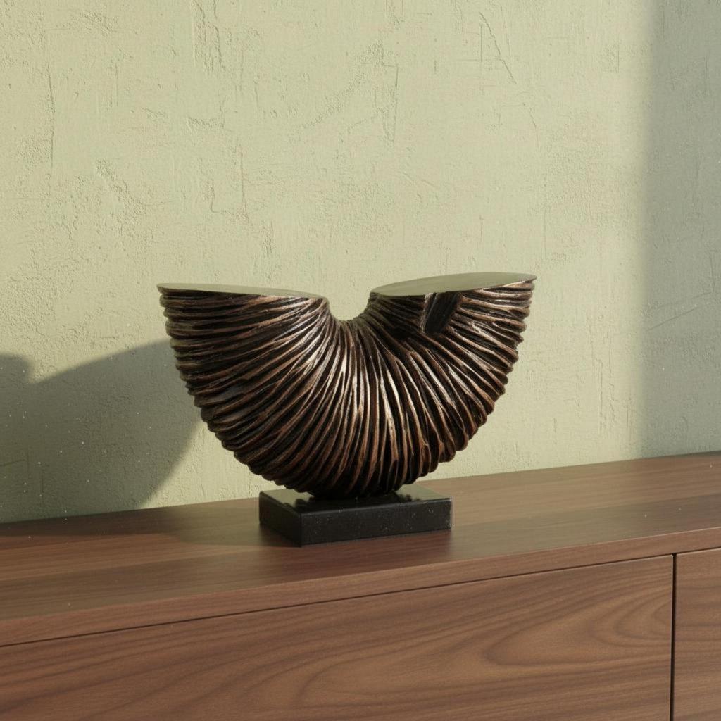 Modern Chinese Design Ornament Luxury Half Circle Decor Elegant for Living Room