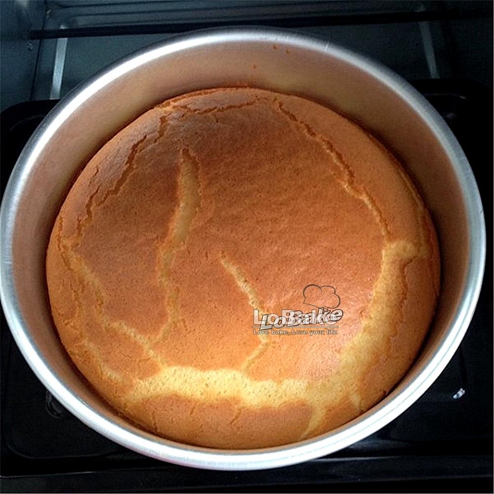 4-12 Zoll Fester Boden Einfache Runde Form Eloxieren Aluminium Metall Chiffon Kuchenform Brotform Mousseformen Pfannen DIY Backen