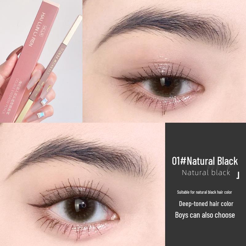 Helen Liren Doppelseitiger Augenbrauenstift: Wasserfest, Wischfest, Schweißfest, Langanhaltende Farbe.