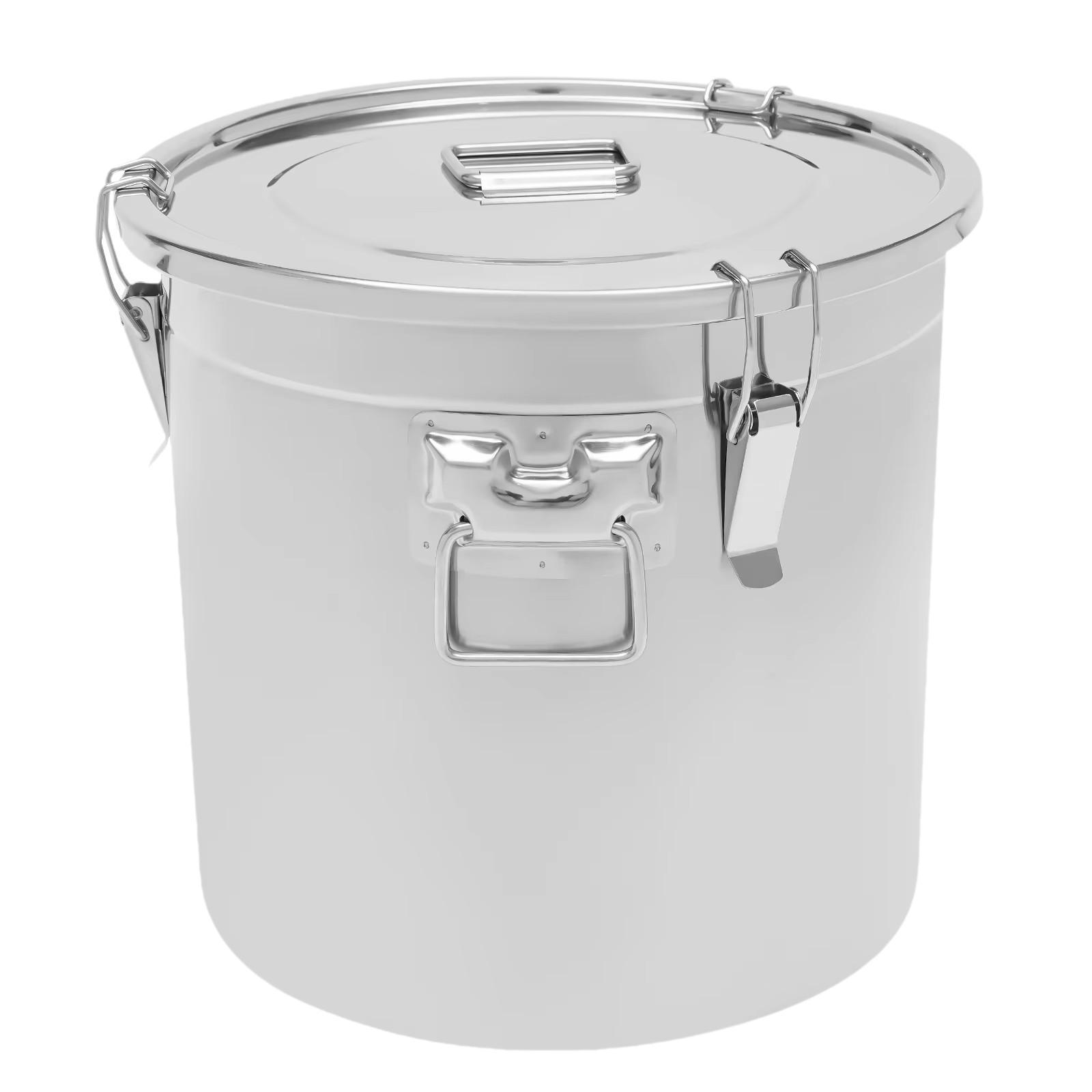 Stainless Steel Airtight Canister Multifunctional Oil Storage Can Kitchen Bucket for Household Storage Preservation Flour Sugar 6L