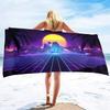 Neon Palms Beach Towel Quick Fast Dry Sand Free Proof Extra Large Big Outdoor Travel Swim Micro Fiber Blanket for Women Men